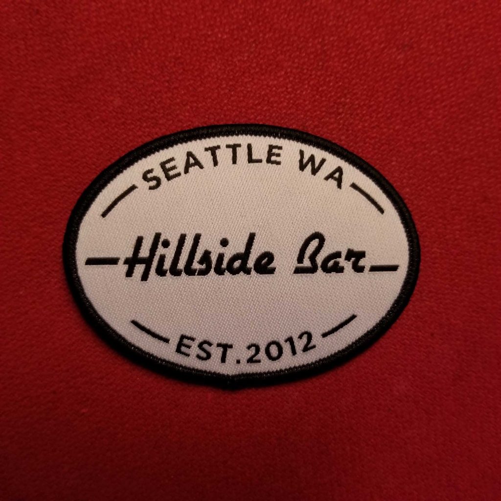 Hillside Logo Patch Red Hillside Bar